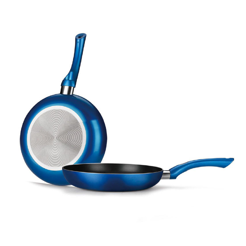 ชุดกระทะทอด 24 ซม. 28 ซม. ชุดกระทะเซรามิกไม่ติดสำหรับห้องครัวทำอาหารที่บ้านและการตั้งแคมป์กลางแจ้ง