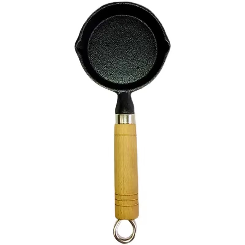 ช้อนบะหมี่ราดน้ำมันหม้อไฟมินิเหล็กหล่อปรุงสุกหม้อเหล็กเล็กเปื้อนน้ำมัน