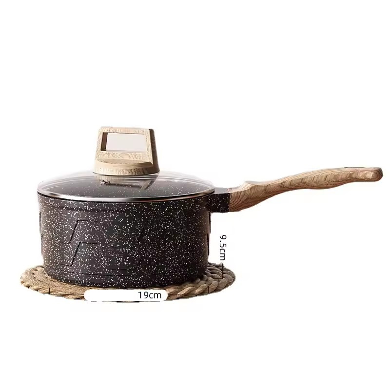 หม้ออาหารเสริมสำหรับทารก หม้อทอด หม้อต้มไม่ติด หม้อซุปในครัวเรือน หม้อบะหมี่กึ่งสำเร็จรูป