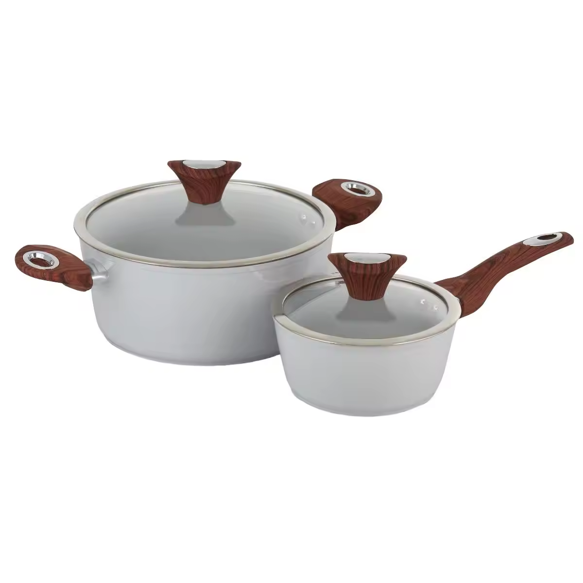 ห้องครัวทนทานโลโก้ที่กำหนดเองใช้หม้อปรุงอาหารอลูมิเนียมอเนกประสงค์