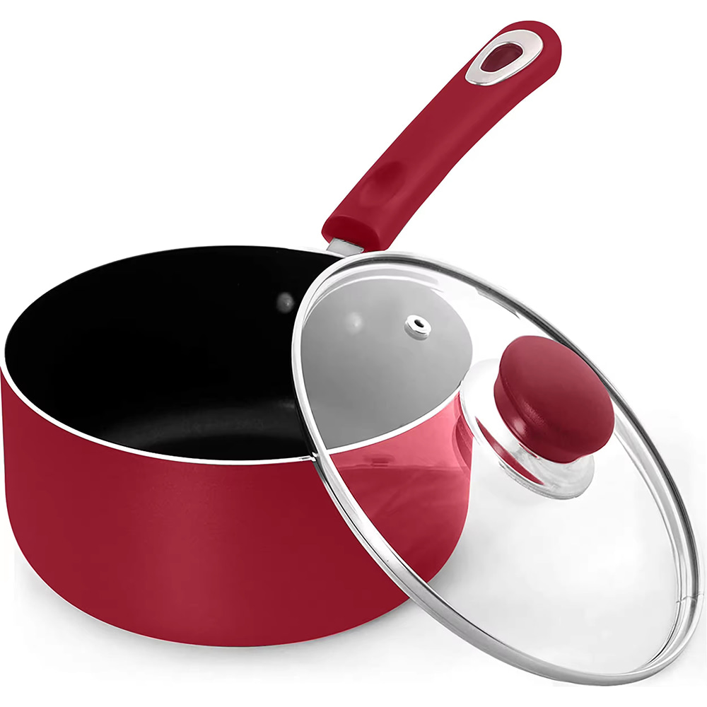 18 ซม.20 ซม.22 ซม.24 ซม.26 ซม.โลโก้ที่กำหนดเองขนาด Nonstick นมซอสหม้อพร้อมฝาปิด