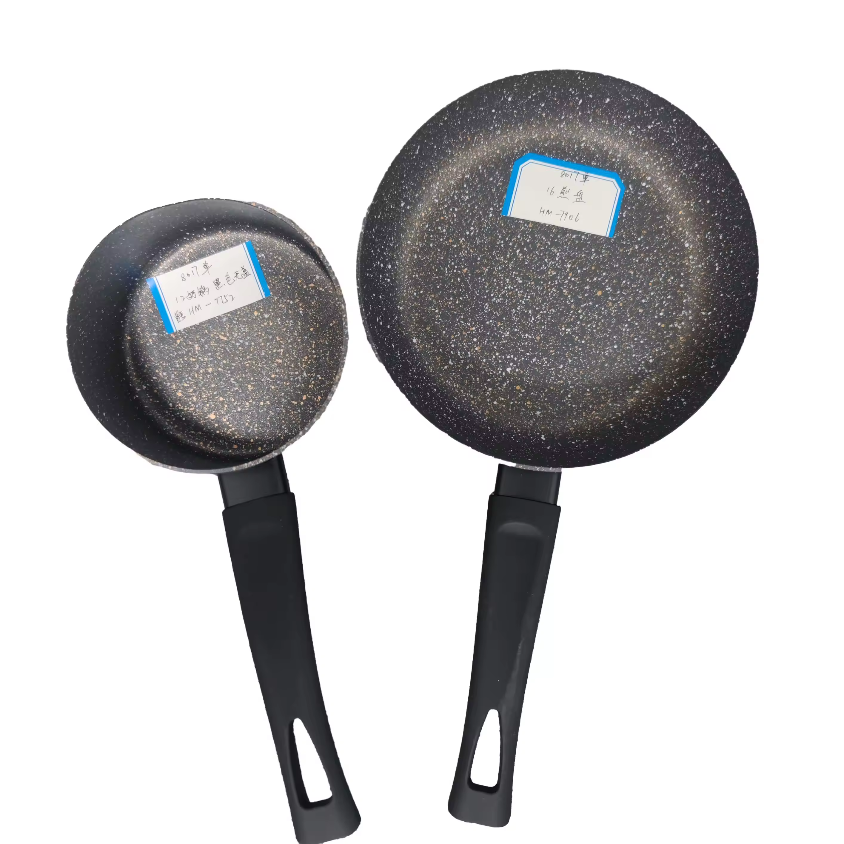 โลโก้ที่กำหนดเองชุดหม้อซุปกระทะทอดอลูมิเนียมหินแกรนิตไม่ติดโลโก้